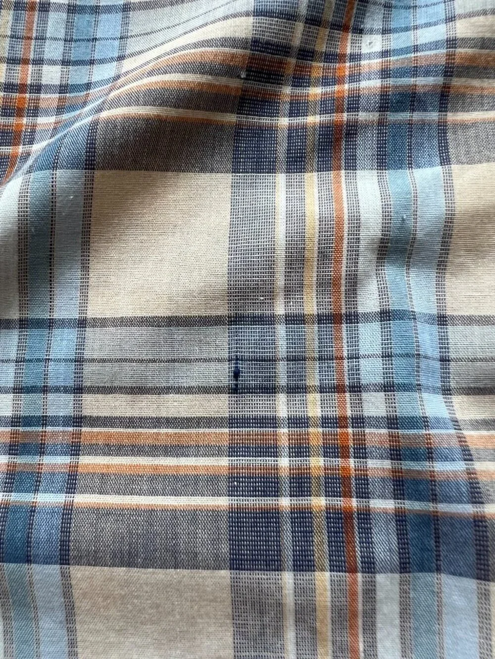 Vintage Levis button up shirt long sleeve XL brown blue plaid 90s Levi's